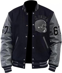 Tom Hardy Venom 2 Eddie Brock Detroit Lions Varsity Jacket