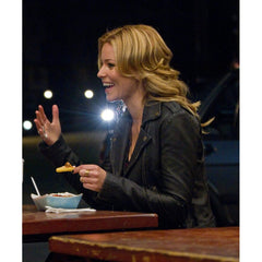 Elizabeth Banks People Like Us Frankie Black Leather Jacket