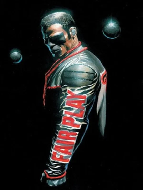 Mr Terrific Fair Play Black Leather Jacket