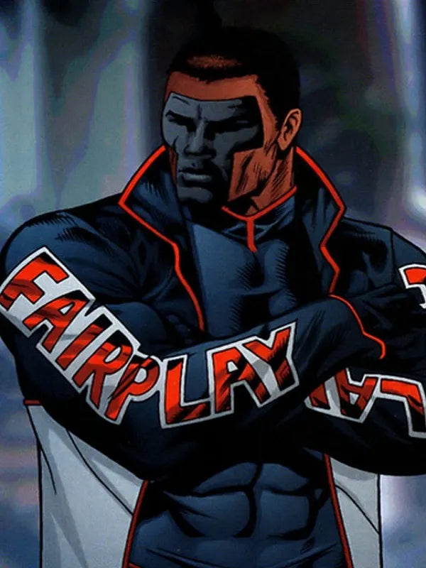 Mr Terrific Fair Play Black Leather Jacket