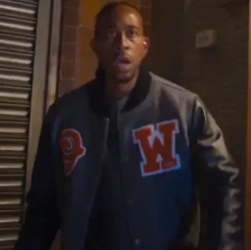 Fast X Tej Parker Ludacris Grey Bomber Varsity Jacket