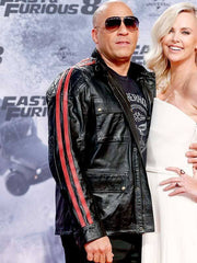 Vin Diesel Black Leather Jacket