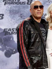 Vin Diesel Black Leather Jacket