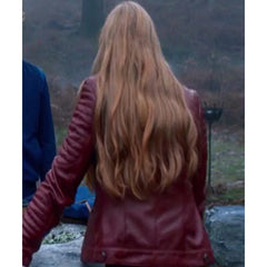 Fate The Winx Saga Abigail Cowen Red Leather Jacket