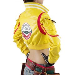 Final Fantasy 15 Hammer Head Cindy Yellow Leather Jacket