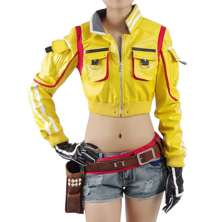 Final Fantasy XV Cindy Yellow Leather Jacket