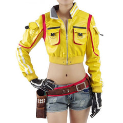 Final Fantasy XV Cindy Yellow Leather Jacket