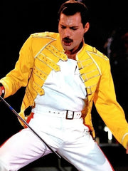 Concert Freddie Mercury Yellow Leather Jacket