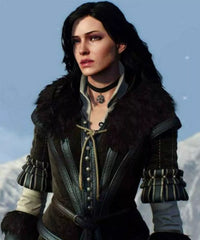 Game Witcher 3 Wild Hunt Yennefer Black Leather Vest