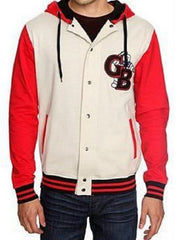 Ghostbusters Varsity White Hooded Jacket
