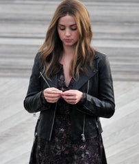 Ghosted-2023-Ana-De-Armas-Black-Biker-Leather-Jacket