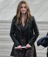 Ghosted-2023-Ana-De-Armas-Black-Biker-Leather-Jacket