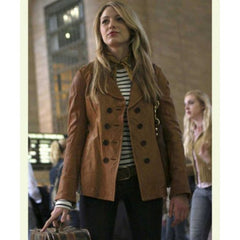 Blake Lively Brown Jacket