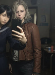 Resident Evil Requiem Grace Ashcroft Brown Leather Jacket