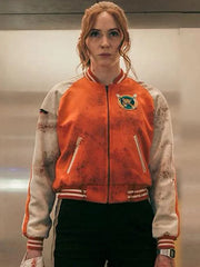 Karen Gillan Gunpowder Milkshake Satin Jacket – Sleek Assassin Style