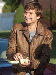 ANSEL ELGORT THE FAULT IN OUR STARS LEATHER JACKET