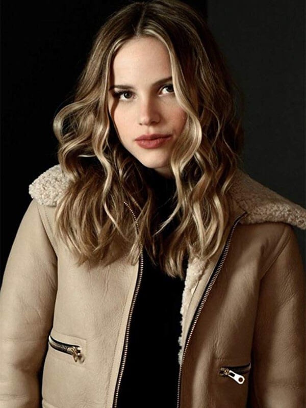 Halston Sage Leather Fur Jacket