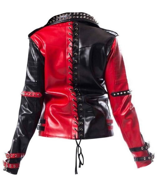 Harley Quinn Studded Leather Jacket