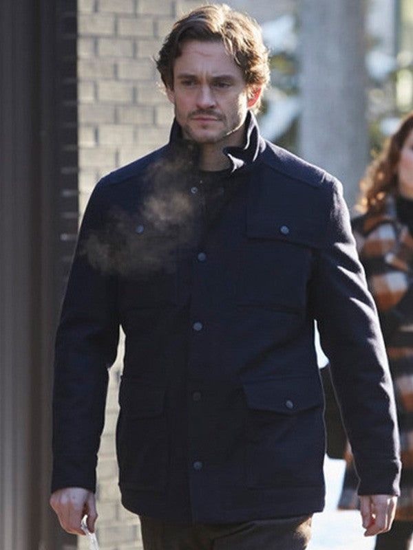 Hugh Dancy Wool Coat