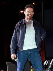 Hugh Jackman Comic-Con 2024 Blue Jacket