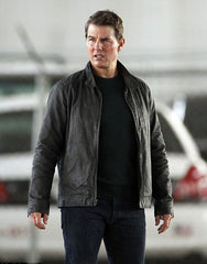 Tom Cruise Biker Leather Jacket