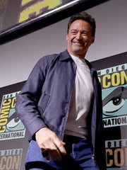 Hugh Jackman Comic-Con 2024 Blue Jacket