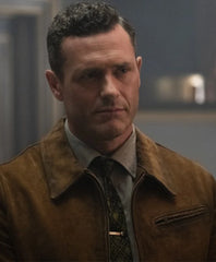 Jason O’mara Brown Bomber Leather Jacket