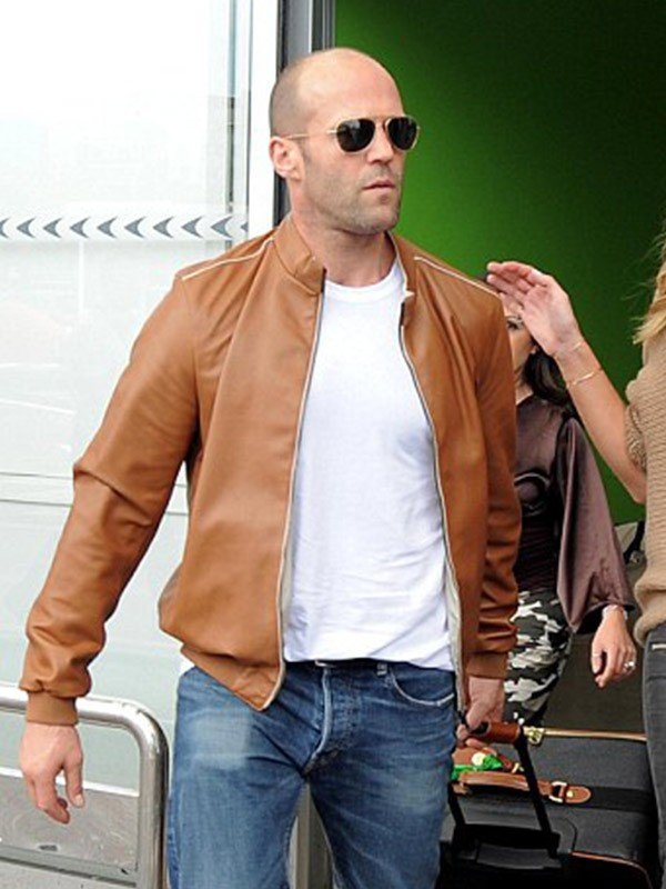 Jason Statham Bomber Leather Jacket