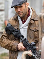 THE EXPENDABLES 2 JASON STATHAM LEATHER JACKET