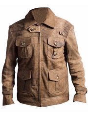 THE EXPENDABLES 2 JASON STATHAM LEATHER JACKET