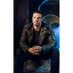 Jay Ryan Beauty and The Beast Brown Leather Jacket