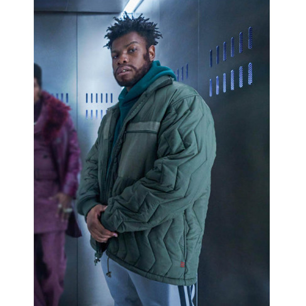 John Boyega Fontaine They Cloned Tyrone Green Jacket for Man