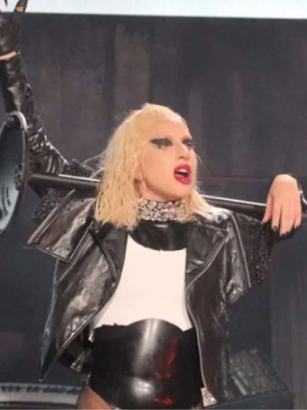 Joker Folie A Deux 2024 Lady Gaga Real Leather Jacket