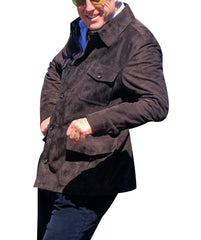 Hugh Grant The Undoing Suede Jacket