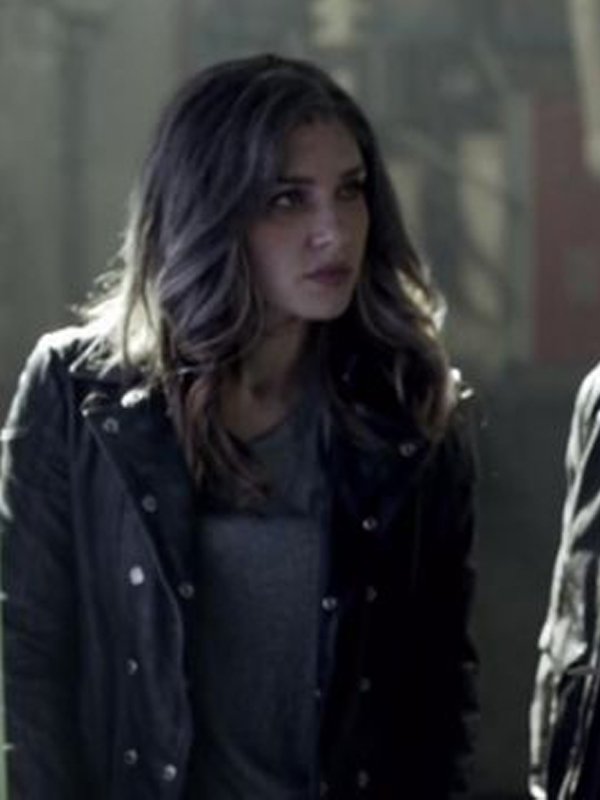Arrow S07 E13 Dinah Drake Studded Leather Jacket