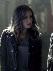 Arrow S07 E13 Dinah Drake Studded Leather Jacket