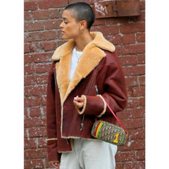 Jordan Alexander Brown Shearling Jacket