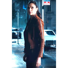 Justice League Gal Gadot Brown Jacket