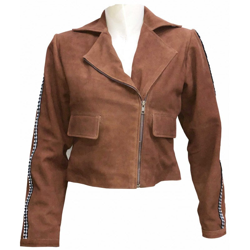 Justice League Gal Gadot Brown Jacket