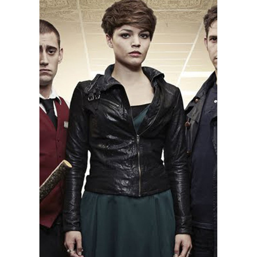 Kate Bracken Being Human Alex Black Leather Jacket