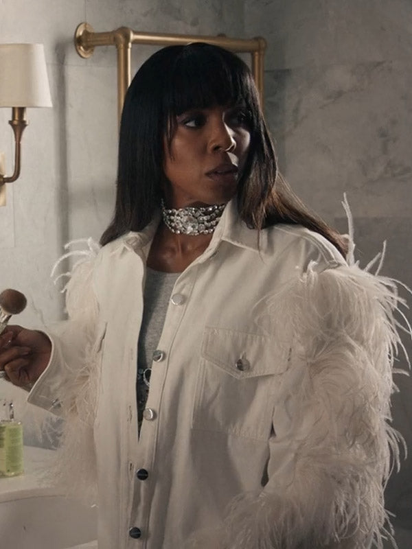 Kelly-Rowland-Equalizer-S03-White-Fringe-Jacket