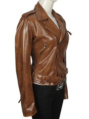 KIM KARDASHIAN STYLISH LEATHER JACKET