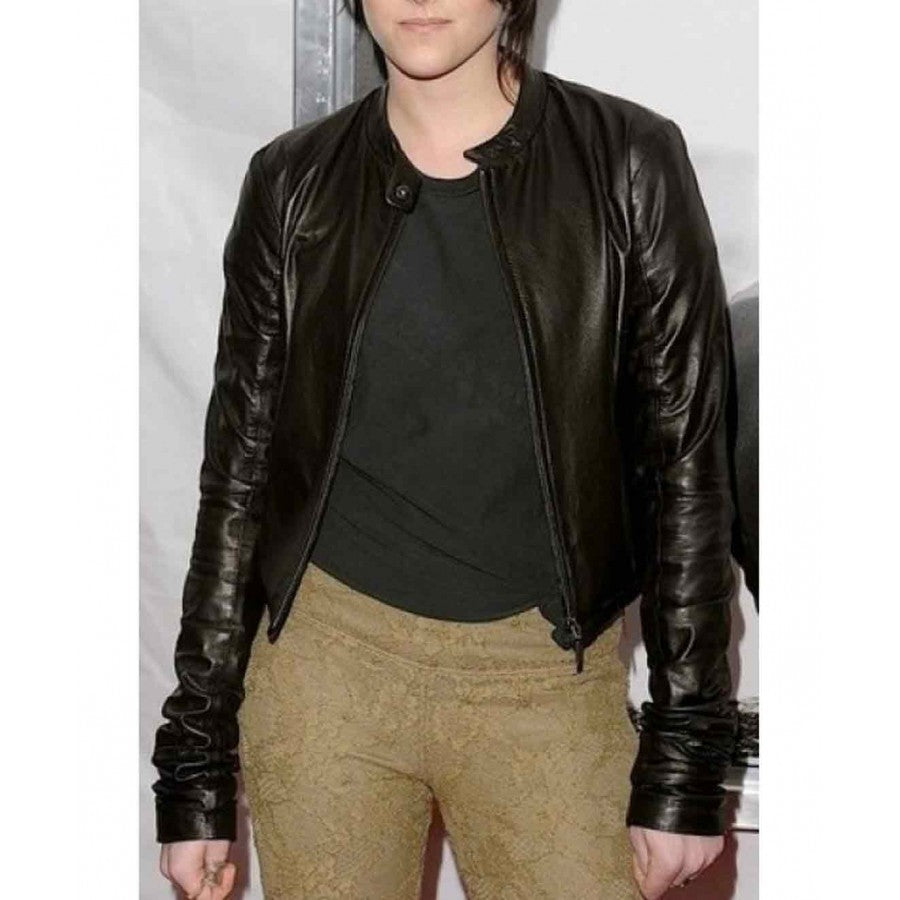  Kristen Stewart Leather  Black Jacket Remember Me Premiere