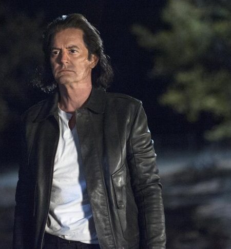 Kyle MacLachlan Twin Peaks Dale Cooper Black Leather Jacket