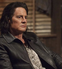 Kyle MacLachlan Twin Peaks Dale Cooper Leather Jacket