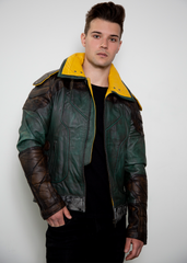 Zane Limited Edition Borderlands Green Leather Jacket