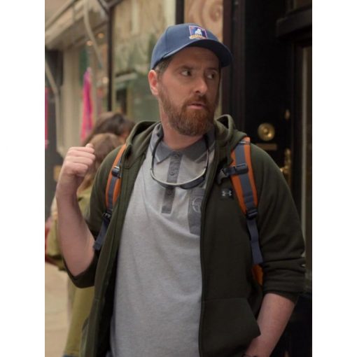 Brendan Hunt - Ted Lasso Coach Beard Green Hoodie Jacket