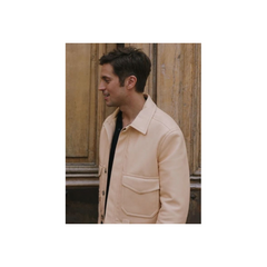 Leather Jacket Lucas Bravo Emily In Paris Beige