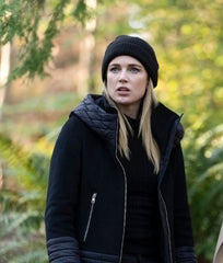DCs Legends Of Tomorrow S05 Caity Lotz Black Coat With Hood