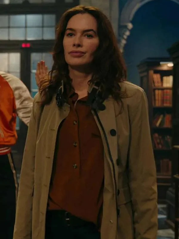 Gunpowder Milkshake Lena Headey Brown Trench Coat